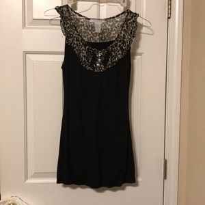 Cute cheetah print blouse!